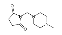 Succinimide, N-(4-methyl-1-piperazinylmethyl)- Structure