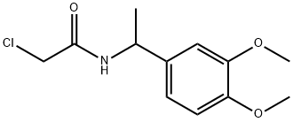 2-Chloro-N-[1-(3,4-dimethoxy-phenyl)-ethyl]-acetamide Structure