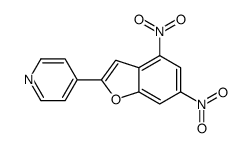 4-(4,6-dinitro-1-benzofuran-2-yl)pyridine Structure