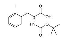 Boc-D-Phe(2-I)-OH Structure