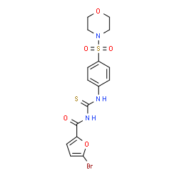 5-bromo-N-({[4-(4-morpholinylsulfonyl)phenyl]amino}carbonothioyl)-2-furamide Structure