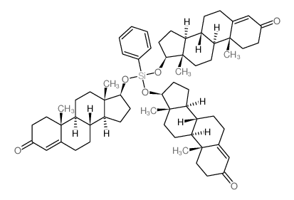 (8R,9S,10R,13S,14S,17S)-17-[bis[[(8R,9S,10R,13S,14S,17S)-10,13-dimethyl-3-oxo-1,2,6,7,8,9,11,12,14,15,16,17-dodecahydrocyclopenta[a]phenanthren-17-yl]oxy]-phenyl-silyl]oxy-10,13-dimethyl-1,2,6,7,8,9,1 picture