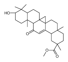 GLYCYRRHETINIC ACID METHYLESTER, 18-ALPHA-(SG)结构式