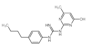 1-(4-butylphenyl)-2-(4-methyl-6-oxo-3H-pyrimidin-2-yl)guanidine结构式