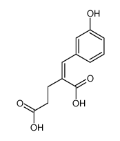 2-[(3-hydroxyphenyl)methylidene]pentanedioic acid结构式