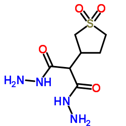 2-(1,1-Dioxidotetrahydro-3-thiophenyl)malonohydrazide结构式