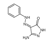 4-phenylazo-3-amino-2-pyrazolin-5-one结构式