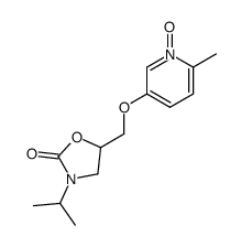 3-isopropyl-5-(6-methyl-1-oxy-pyridin-3-yloxymethyl)-oxazolidin-2-one Structure