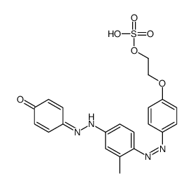 p-[[3-methyl-4-[[4-[2-(sulphooxy)ethoxy]phenyl]azo]phenyl]azo]phenol结构式