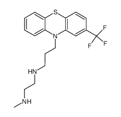 N-methyl-N'-[3-(2-trifluoromethyl-phenothiazin-10-yl)-propyl]-ethane-1,2-diamine结构式