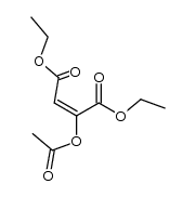 acetoxy-fumaric acid diethyl ester Structure