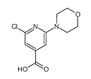 2-chloro-6-morpholin-4-yl-isonicotinic acid结构式