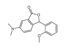 6-(dimethylamino)-3-(2-methoxyphenyl)-3H-2-benzofuran-1-one结构式