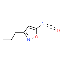 Isoxazole, 5-isocyanato-3-propyl- (9CI)结构式