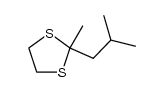 2-isobutyl-2-methyl-[1,3]dithiolane Structure