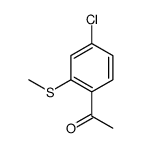 1-(4-chloro-2-methylsulfanylphenyl)ethanone Structure