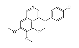 4-[(4-chlorophenyl)methyl]-5,6,7-trimethoxyisoquinoline结构式