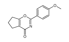 2-(4-methoxyphenyl)-6,7-dihydro-5H-cyclopenta[e][1,3]oxazin-4-one Structure