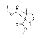 diethyl 3,3-dimethylpyrrolidine-2,2-dicarboxylate结构式