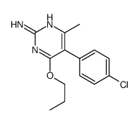 5-(4-chlorophenyl)-4-methyl-6-propoxypyrimidin-2-amine Structure