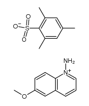 1-amino-6-methoxyquinolin-1-ium 2,4,6-trimethylbenzenesulfonate结构式