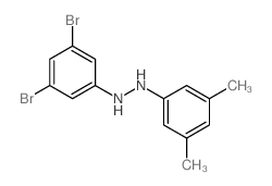 Hydrazobenzene,3,5-dibromo-3',5'-dimethyl- (8CI) Structure