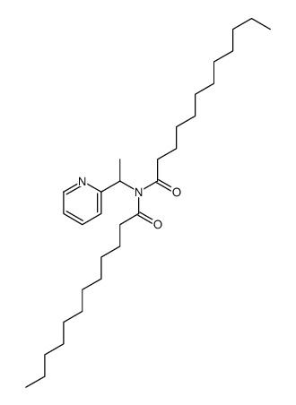 N-dodecanoyl-N-(1-pyridin-2-ylethyl)dodecanamide Structure