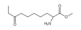 methyl (2S)-2-amino-8-oxodecanoate结构式