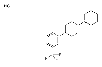 1-[4-[3-(trifluoromethyl)phenyl]cyclohexyl]piperidine,hydrochloride Structure
