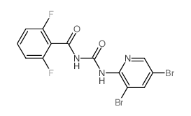 Benzamide,N-[[(3,5-dibromo-2-pyridinyl)amino]carbonyl]-2,6-difluoro-结构式