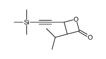 (3R,4R)-3-propan-2-yl-4-(2-trimethylsilylethynyl)oxetan-2-one Structure