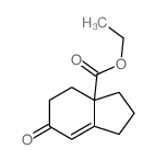 3aH-Indene-3a-carboxylicacid, 1,2,3,4,5,6-hexahydro-6-oxo-, ethyl ester结构式