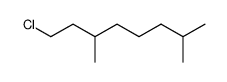 1-chloro-3,7-dimethyloctane Structure