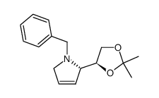 (S)-1-benzyl-2,5-dihydro-2-((S)-2',2'-dimethyl-1',3'-dioxolan-4'-yl)-1H-pyrrole Structure