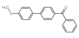 (4-甲氧基联苯-4-基)-苯基-甲酮结构式