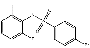 4-溴-N-(2,6-二氟苯基)-苯磺酰胺结构式