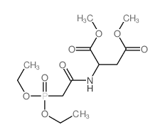 dimethyl 2-[(2-diethoxyphosphorylacetyl)amino]butanedioate structure