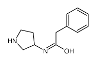 2-Phenyl-N-(pyrrolidin-3-yl)acetamide结构式