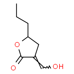 2(3H)-Furanone, dihydro-3-(hydroxymethylene)-5-propyl- (9CI)结构式