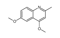 4,6-dimethoxy-2-methyl-quinoline Structure