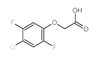 Acetic acid,2-(4-chloro-2,5-difluorophenoxy)-结构式