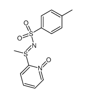 2-(S-methyl-N-tosylsulfinimidoyl)pyridine 1-oxide Structure