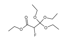 ethyl 3,3,3-triethoxy-2-fluoropropanoate结构式