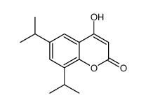 4-hydroxy-6,8-di(propan-2-yl)chromen-2-one Structure