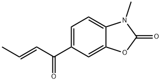 6-Crotonoyl-3-methylbenzoxazol-2(3H)-one结构式