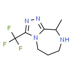 5H-1,2,4-Triazolo[4,3-a][1,4]diazepine,6,7,8,9-tetrahydro-9-methyl-3-(trifluoromethyl)-(9CI) Structure