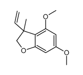 3-ethenyl-4,6-dimethoxy-3-methyl-2H-1-benzofuran Structure