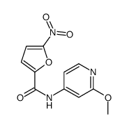 N-(2-methoxypyridin-4-yl)-5-nitrofuran-2-carboxamide结构式