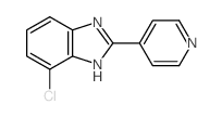 4-chloro-2-pyridin-4-yl-1H-benzoimidazole结构式