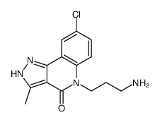 5-(3-Aminopropyl)-8-chloro-3-methyl-2,5-dihydro-4H-pyrazolo[4,3-c ]quinolin-4-one Structure